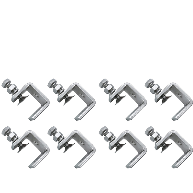 8PCS 16-25mm Heavy Duty Woodworking Clamp Set 304 Stainless Steel C Clamp Clamp Tools for Welding/Carpenter
