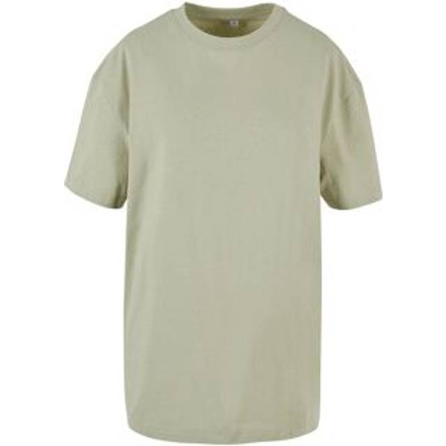(S, Soft Salvia) Build Your Brand Womens/Ladies Boyfriend Oversized T-Shirt