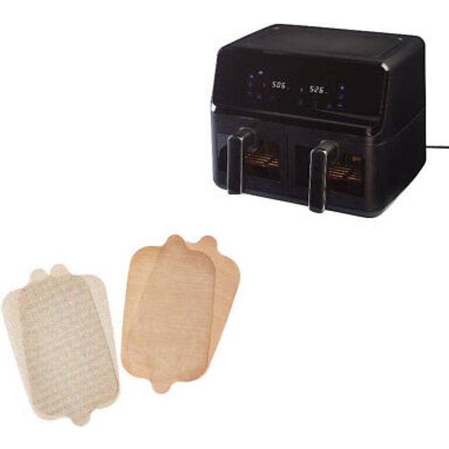 Lakeland easy view dual basket air fryer and dual drawer liners bundle