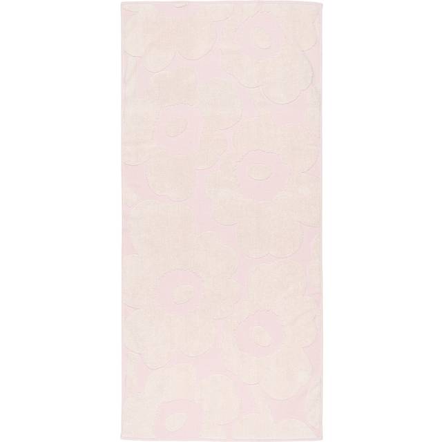 Marimekko Unikko badhandduk 70x150 cm White-light pink - Rosa