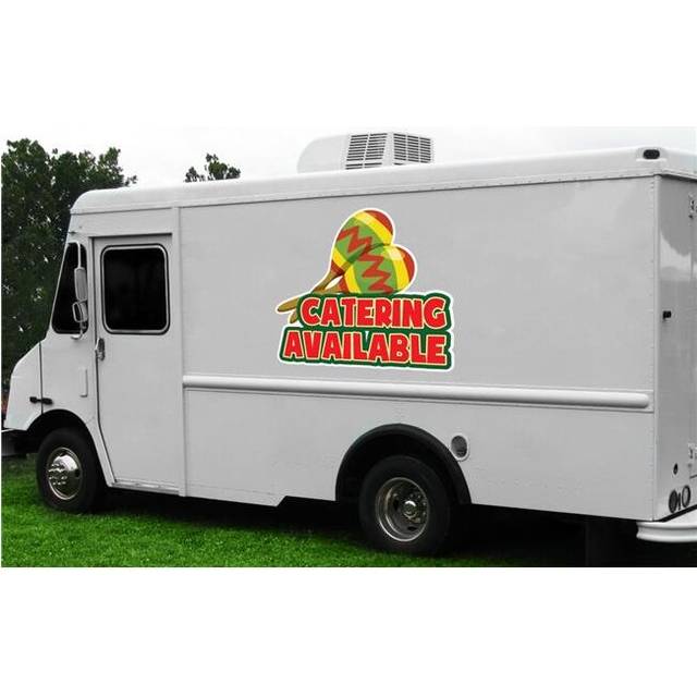 SignMission D-DC-12-Catering Available 12 in. Catering Available Concession Decal Sign - Cart Trailer Stand Sticker Equipment