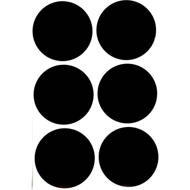 Royal Green - Colored Round 2 inch Black 50mm dot Labels for Multi-Purpose Great for Jars  Storage  and Identification Circular Stickers - 540 Pack