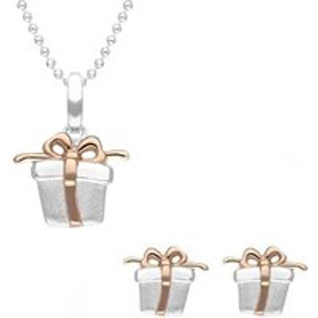 Rose Gold Plated Sterling Silver Present Two Piece Set