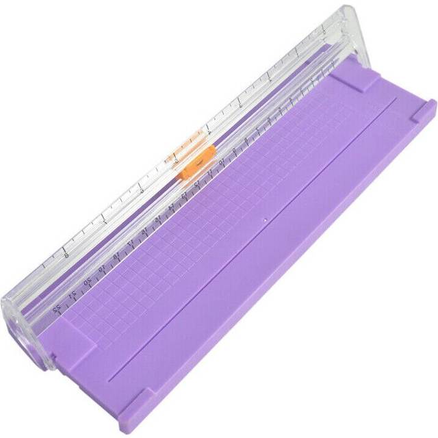 (  Purple) Precision Paper Trimmers Cutters Guillotine with Pull-out Ruler Cutting