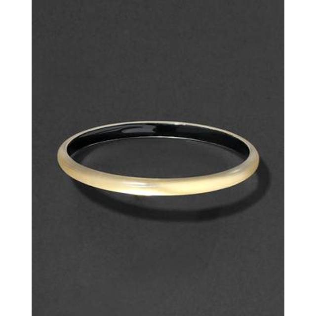 Alexis Bittar Luminous Lucite Super Skinny Bangle Bracelet- in Gold  | Statement Jewelry from Alexis Bittar (One Size)