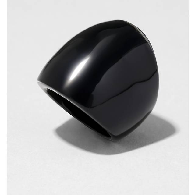 Alexis Bittar Lucite Block Ring- in Onyx Size 8 | Statement Jewelry from Alexis Bittar (8)