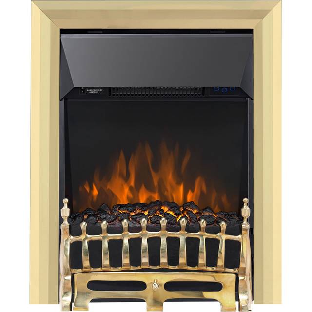 Focal Point Blenheim Brass Electric Fire 2kW - Gold - 59.3 x 48.3 x 15.4cm