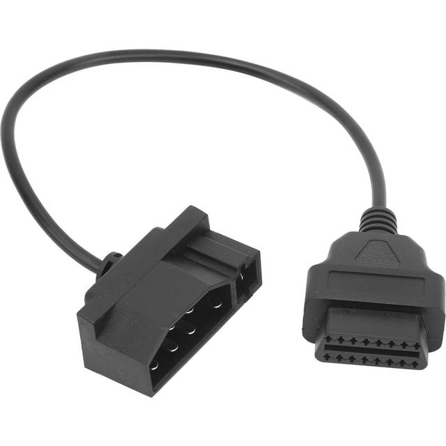 40cm15.7in 7?Pin OBD1 to OBD2 OBDII 16?Pin Diagnostic Scanner Adapter Cable Fit for Ford