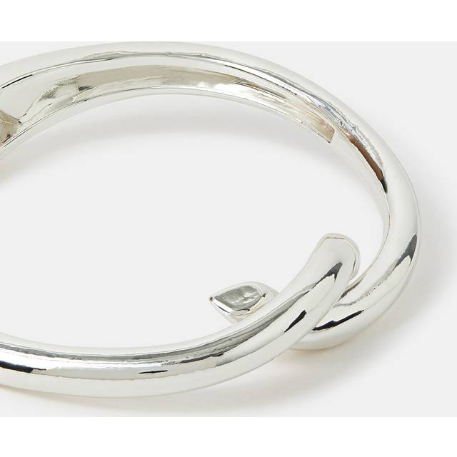 Twist Knot Hinge Bangle Silver - Accessorize - Multicolour - One Size