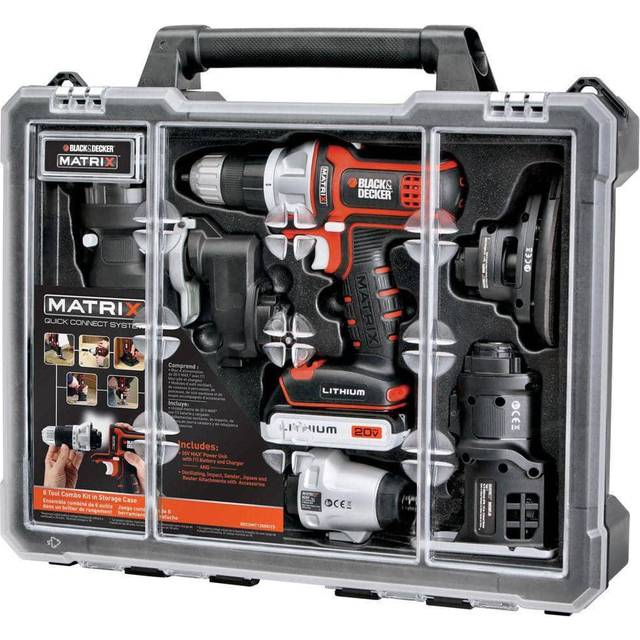 Black Decker BDCDMT1206KITC Matrix 6 Tool case and tool combo kit & [item]