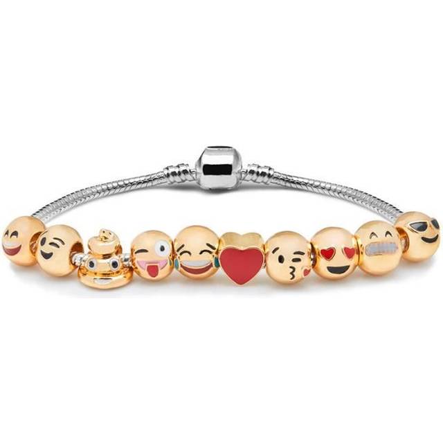 Bracelet - SHOP-STORY - 10 Emojis - Plaqué or - Mixte - Livraison 48H