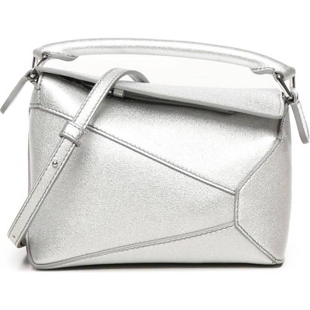 LOEWE - Snail Dice shoulder bag - women - Calf Leather/Suede - One Size - Silver