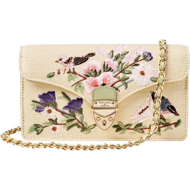 Aspinal of London Mayfair Embroidered Clutch Bag, Multi