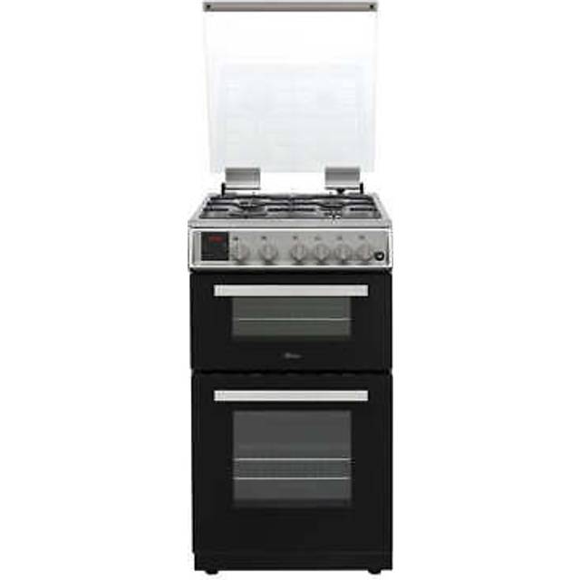 Hostess DOG50L - Silver 50cm wide - 4 Zone Gas Double Oven - A+ energy
