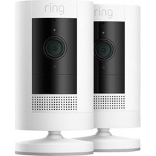 Ring Stick Up Cam Battery Smart Camera - 2 Pack, White