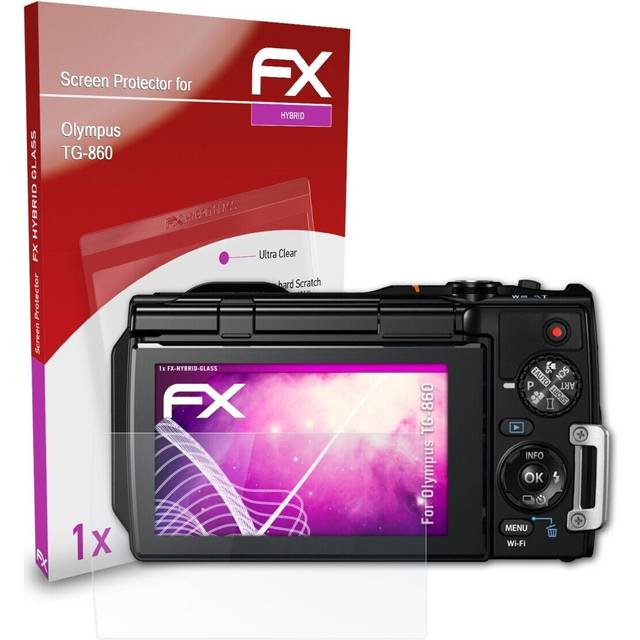 Atfolix Glass Protective Film For Olympus Tg-860 Glass Protector 9h Hybrid-glass