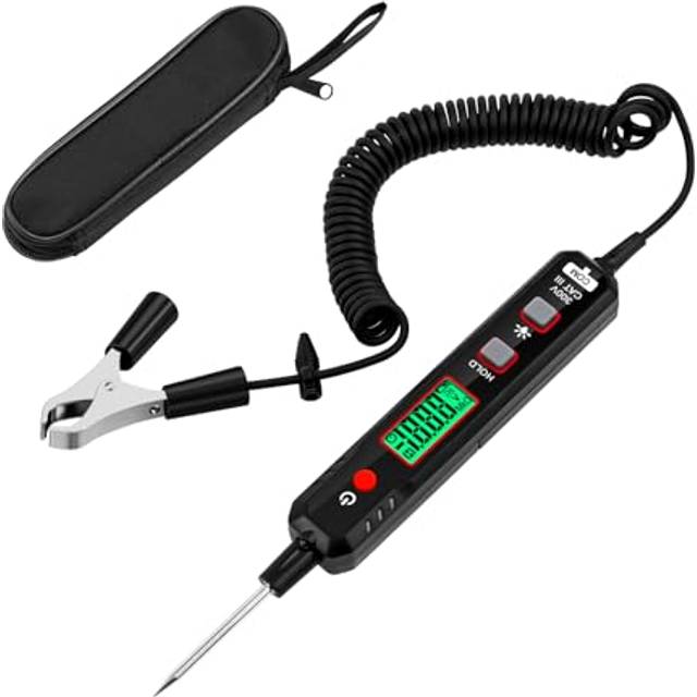 Car Voltage Smart Circuit Tester, Power Circuit Probe 0.8-100V DC Voltage Tester Automotive Continuity Test Electrical Tester Car Fuse Tester with