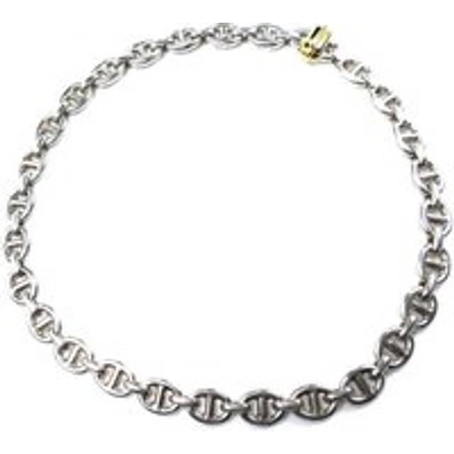 Preloved Nautical Chain Necklace Silver Unisex - Grey - One Size