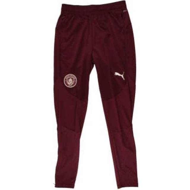 '24-'25 Man City Training Pants (Dark Jasper) Men's Maroon Polyester Manchester City Made By: Puma