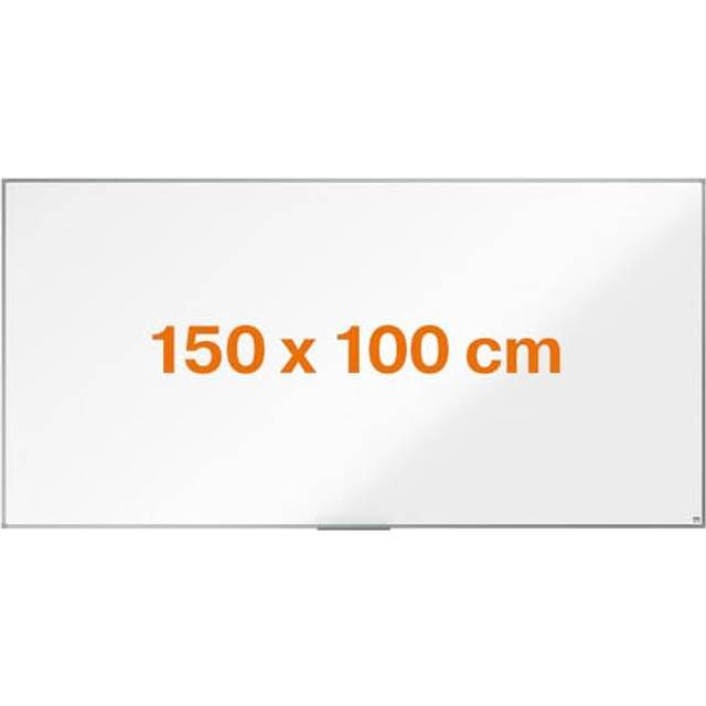 Nobo Dry Wipe Magnetic Whiteboard, 150 x 100cm, memo board, and magnetic drawing boards, Silver Aluminium Frame, 1500 x 1000 mm - Amazon Exclusive