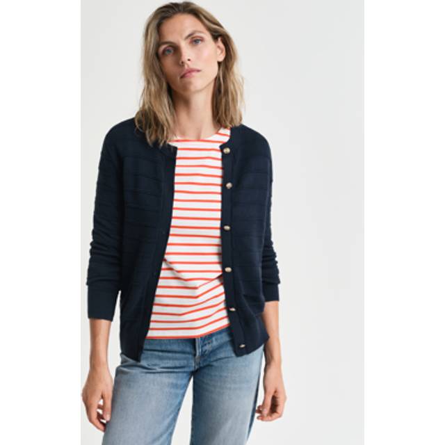 GANT Dam Bomullskofta med struktur (XL)