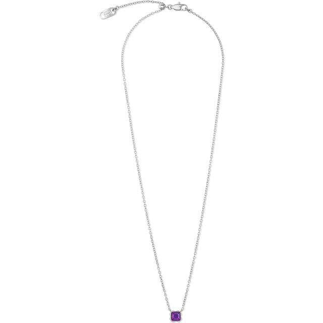 Coeur De Lion Elegance Gemstones Necklace Sugilite February Birthstone For Women - purple