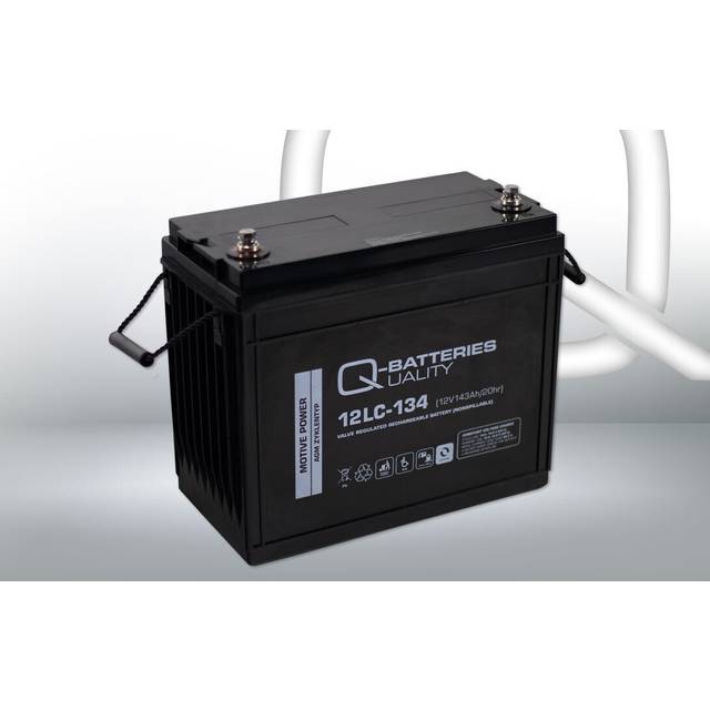 Q-batteries 12lc-134 / 12v - 143ah lead accumulator cycle type agm - deep cycle
