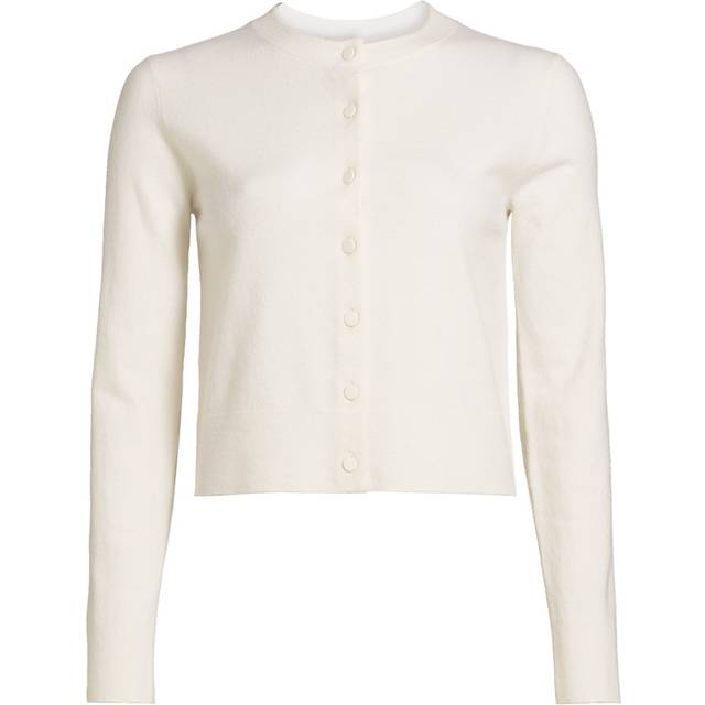 Tipped Half-Moon Cardigan - OFF WHITEOPTIC WHITE - Small