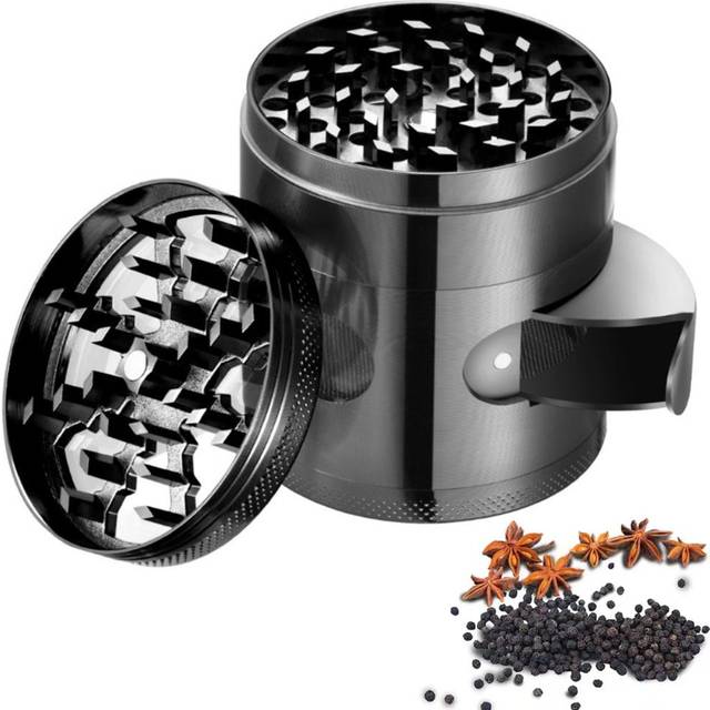 4 Layer 60mm Herb Grinder Zinc Alloy Spice Grass Mill Grinders with Magnetic Lid