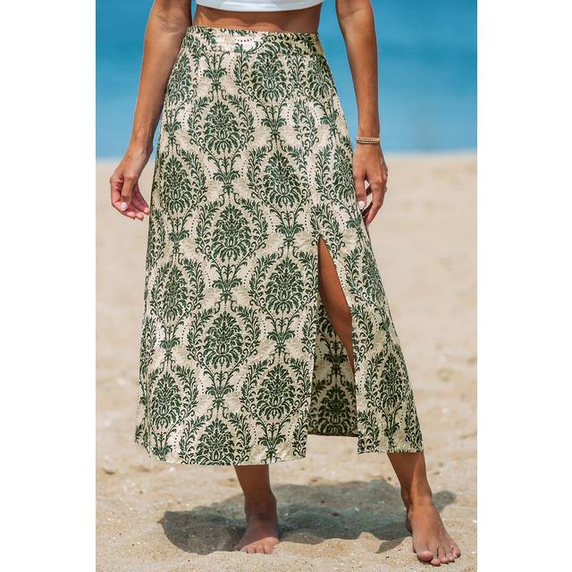 Boho Paisley Cover-Up Sarong - Green