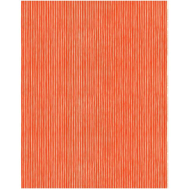 Marimekko Piccolo tyg för utomhusbruk Offwhite-tomato red