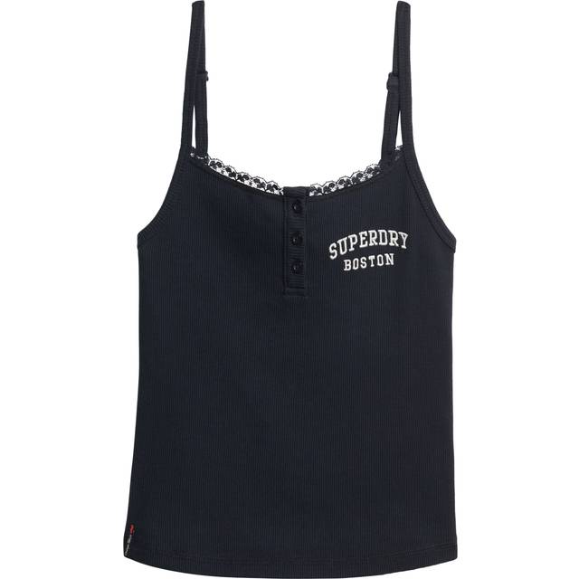 Superdry Athletic Essentials Embroidered Button Cami Top