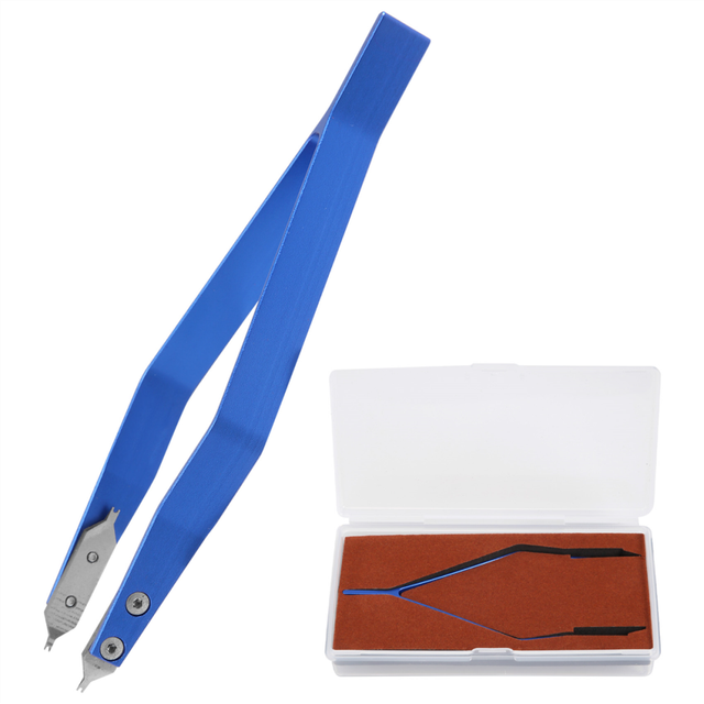 Stainless Steel 7825 V Type Watch Spring Bar Tweezers for Repair