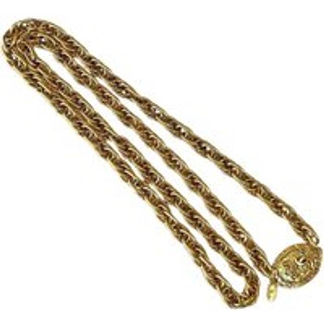 Womens Preloved Vintage Gold Chain Necklace Wo - Metallics - One Size