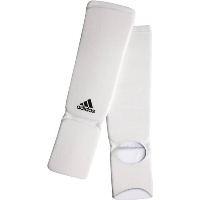 ADIDAS: BENSKYDD I BOMULL - VIT (Small)