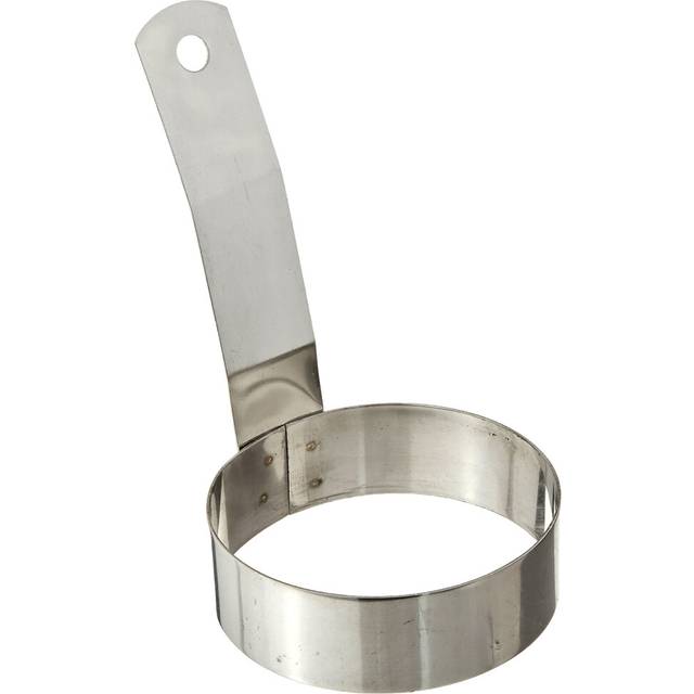 Winco Round Egg Ring  3-Inch  Medium  Stainless Steel