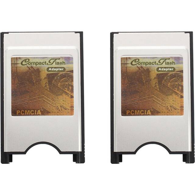 2X Pcmcia Compact Flash Card Reader Adapter for Laptop