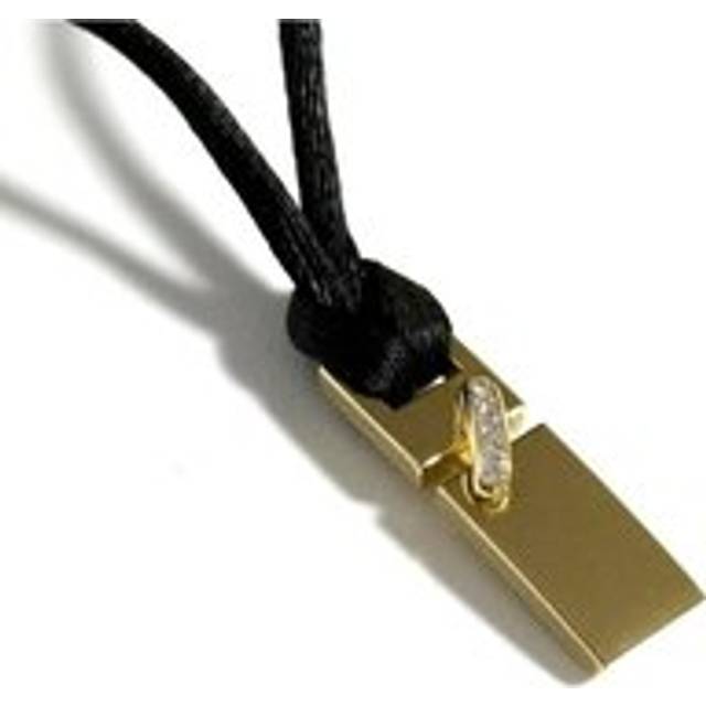 Womens Preloved Gold Diamond Pendant Necklace Wo - Metallics - One Size