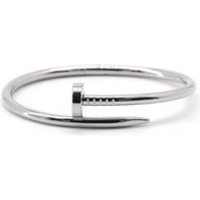 Womens Preloved Nail Bracelet Classic Design Wo - Silver - Grey - One Size