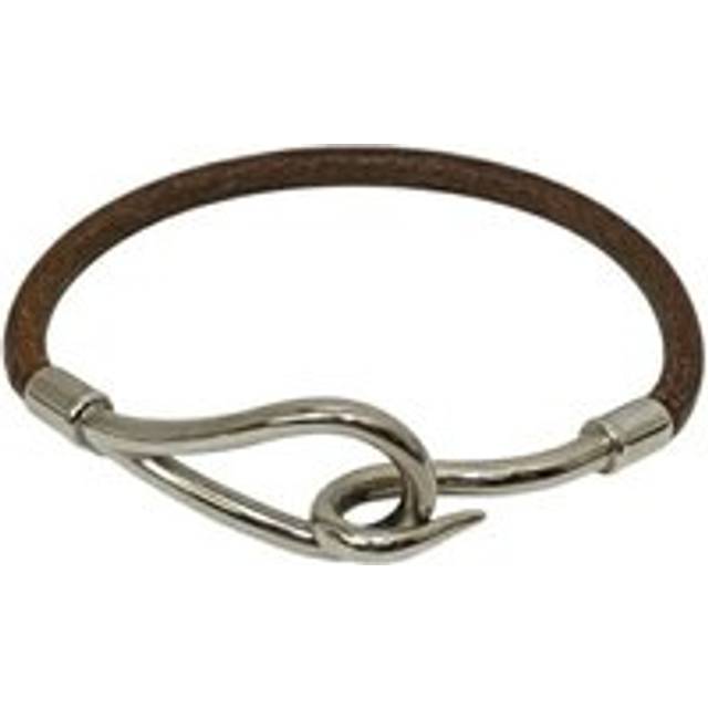 Womens Preloved Leather Bracelet Chane dAncre Style Wo - Brown - One Size