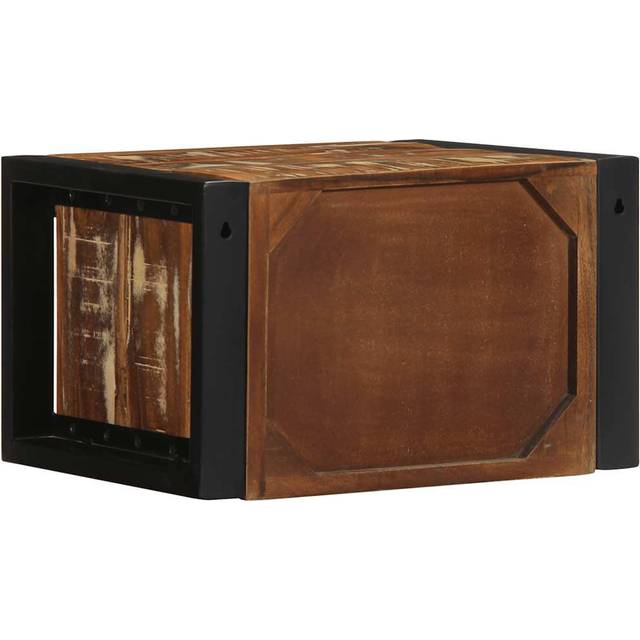 Bedside Cabinets 2 Pcs Multicolour 40X35x25 Cm Solid Wood Reclaimed (25cm H X 40cm W X 35cm D)