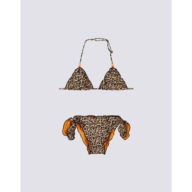 Mini magnolia bikini with sweet leopard print beige 2 - BEIGE (2)