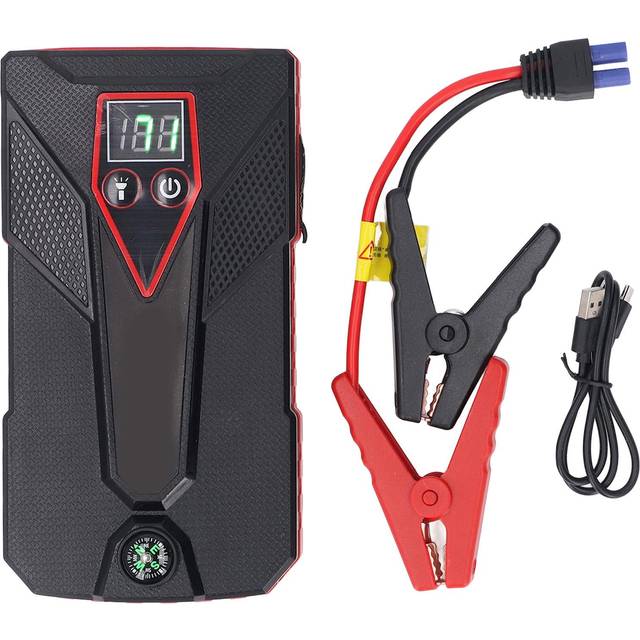 Car Battery Jump Starter Dual USB LCD Display Portable Car Battery Booster for 7L Gasoline 5.5L