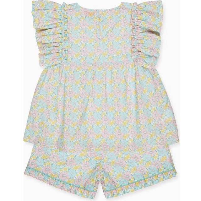 Aqua Floral Oria Girl Set - 2Y