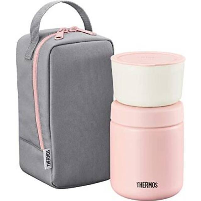 Thermos Vacuum Insulated Soup Lunch Set 300ml Pink Gray JBY-551 P-GY