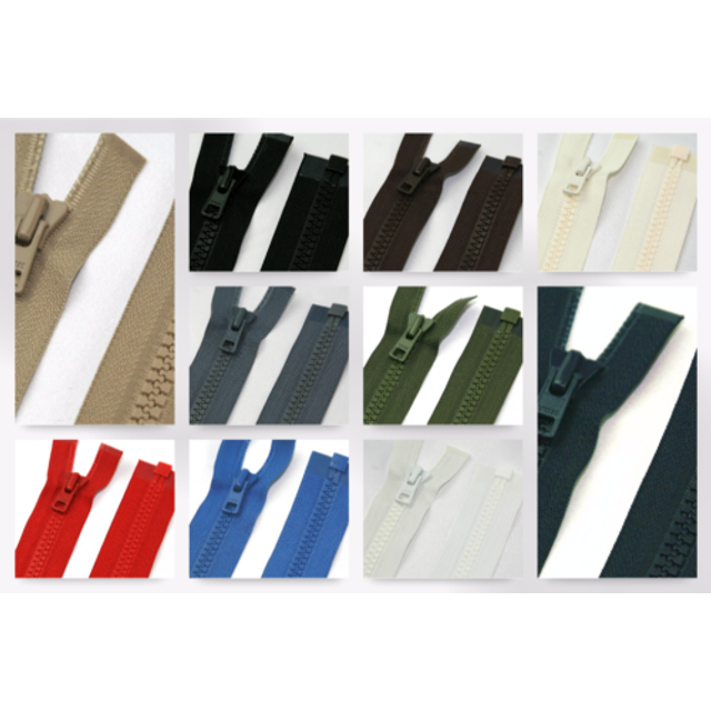 Ykk vislon open end chunky extra strong zips - each (vislon-m)