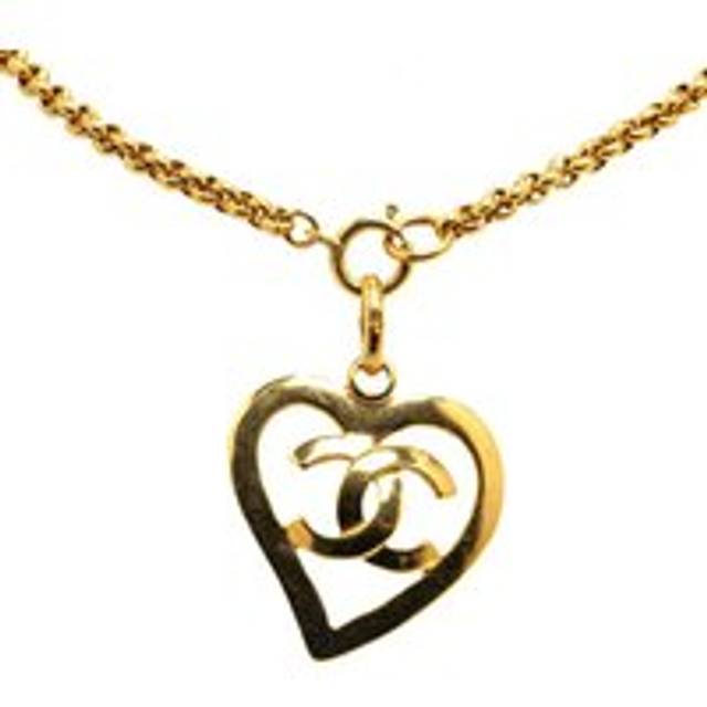 Womens Preloved Heart Pendant Necklace Gold Wo - Metallics - One Size
