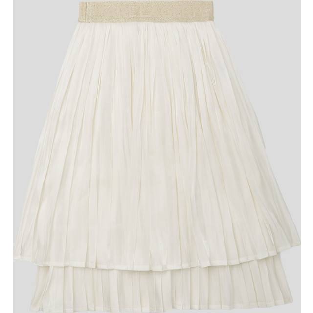 Karl Lagerfeld Kids Girls Ivory Voile Skirt - 4 year