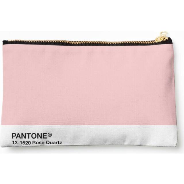 Makeup Bag Pantone Series and Tumblr Vibes - Rose Quartz AKA Millennial Pink Cosmetic Organizer Tyvek Paper Bags Zipper Pouch