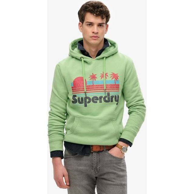 Superdry Men's Great Outdoors Hoodie Grün - Größe: Xxl